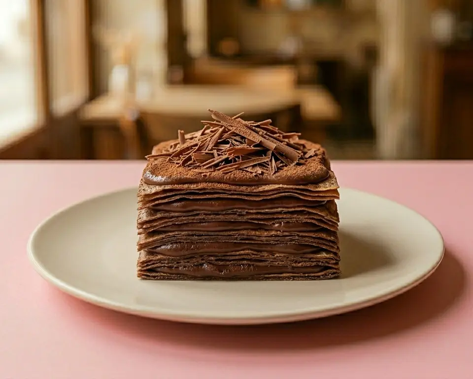 [5183] Millefeuille de crêpes au chocolat